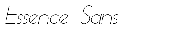 Essence Sans font preview